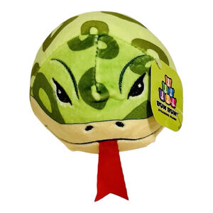 NWT Bun Bun Stacking Plush Snake Stuffed Animal Green Yellow Soft Toy 7” READ